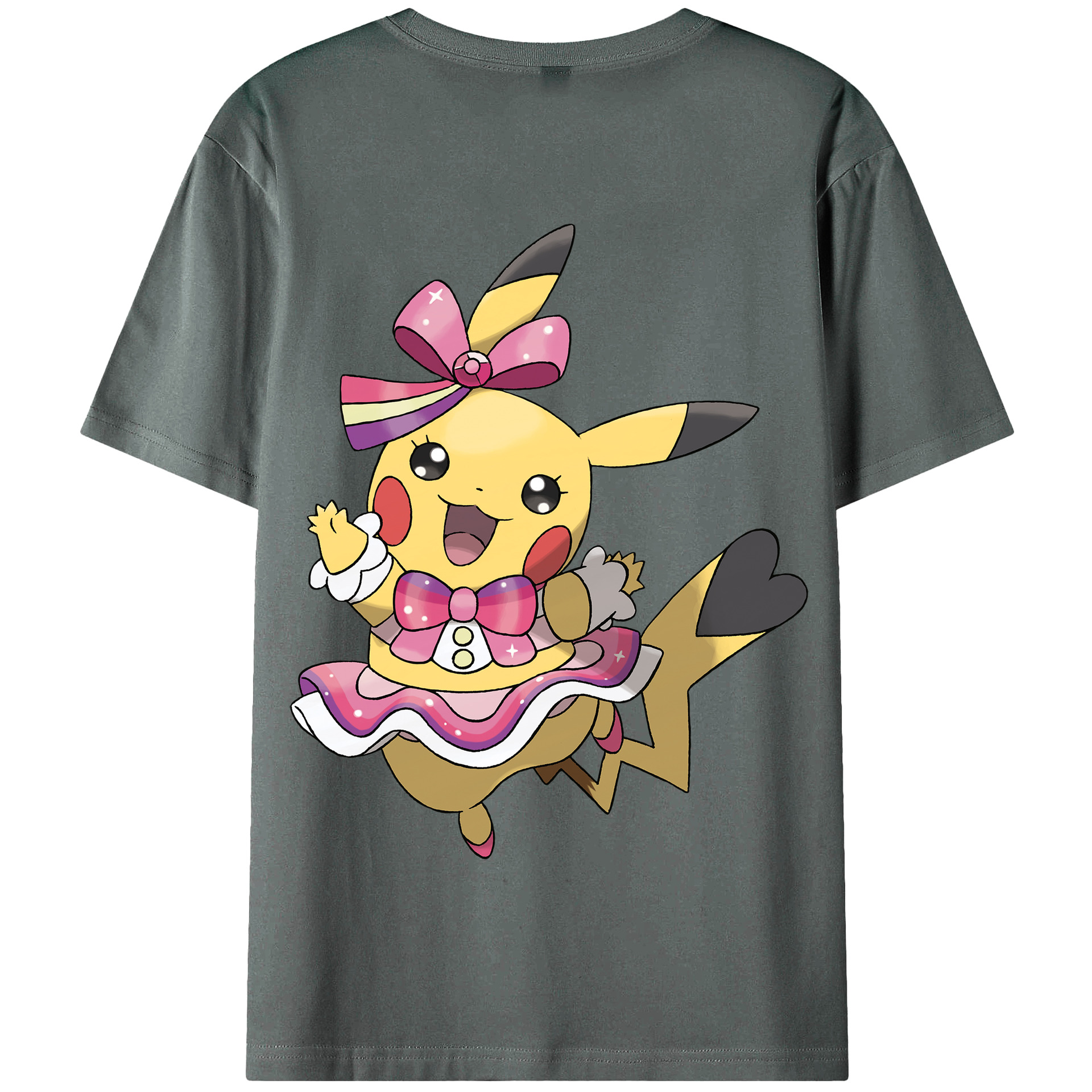 （画像用） ポケットモンスター Pokémon 綿100％半袖Tシャツ（背面プリント）